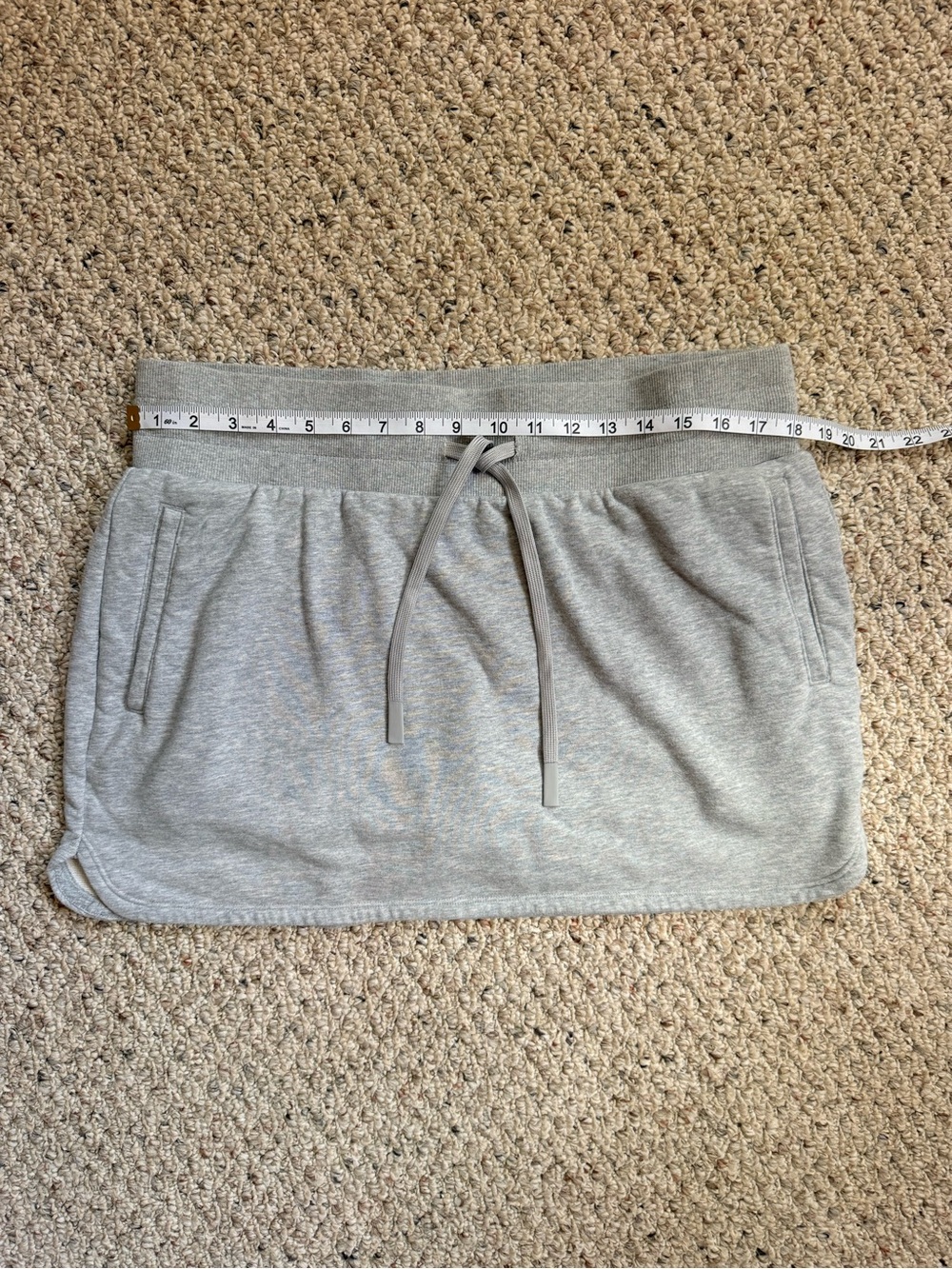 JoyLab French Terry High-Rise Skirt / Skort | Heather Gray | Size XL - Picture 3 of 6